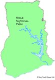 Location of elephants in Ghana