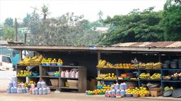 Fruit market in Ghana