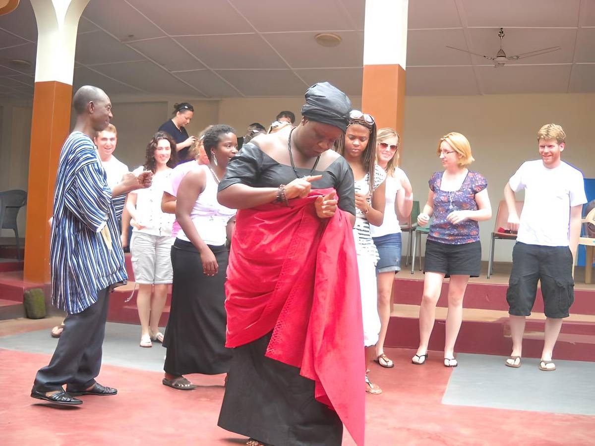 Private Durbar of Chiefs Student group having traditional blessing at the chief