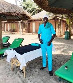 beach massage in ghana