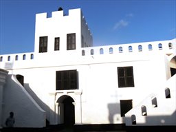 freshly painted fort in ghana