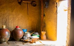 Pottery in northern Ghana home