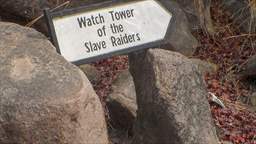 slave raider watchtower sign