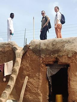 visitors to rooftop home ghana